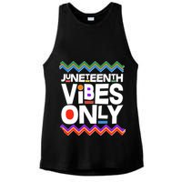 Juneteenth Vibes Only June 19 1865 Ladies PosiCharge Tri-Blend Wicking Tank