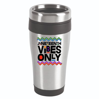 Juneteenth Vibes Only June 19 1865 16oz Travel Tumbler