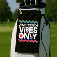 Juneteenth Vibes Only June 19 1865 Golf Towel