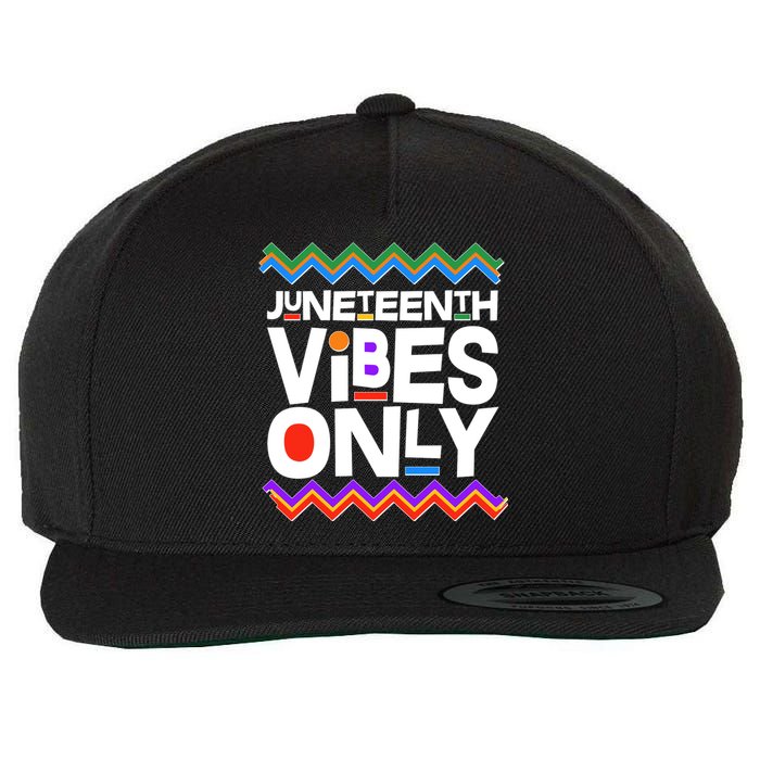 Juneteenth Vibes Only June 19 1865 Wool Snapback Cap