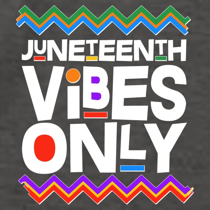 Juneteenth Vibes Only June 19 1865 Vector Backpack
