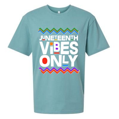 Juneteenth Vibes Only June 19 1865 Sueded Cloud Jersey T-Shirt
