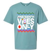 Juneteenth Vibes Only June 19 1865 Sueded Cloud Jersey T-Shirt