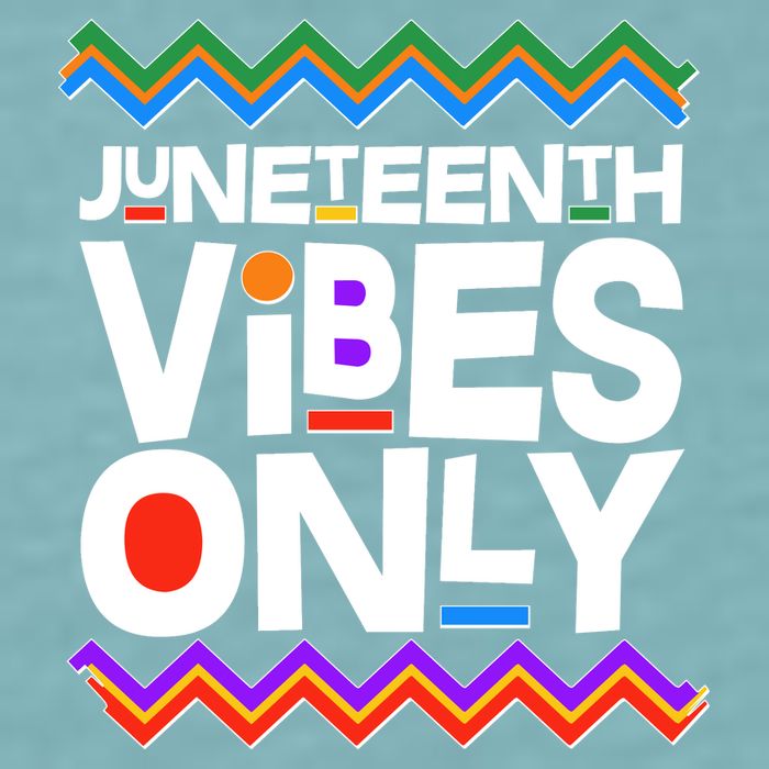 Juneteenth Vibes Only June 19 1865 Sueded Cloud Jersey T-Shirt