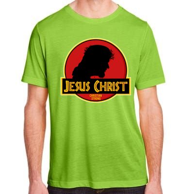 Jurassic Jesus Christ Christian Faith Adult ChromaSoft Performance T-Shirt