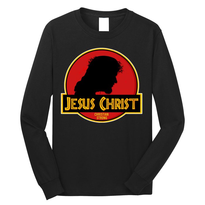 Jurassic Jesus Christ Christian Faith Long Sleeve Shirt