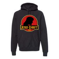 Jurassic Jesus Christ Christian Faith Premium Hoodie