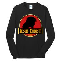 Jurassic Jesus Christ Christian Faith Tall Long Sleeve T-Shirt