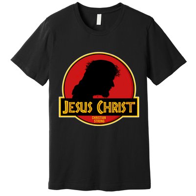 Jurassic Jesus Christ Christian Faith Premium T-Shirt