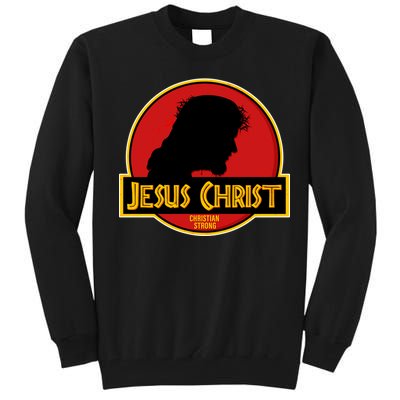 Jurassic Jesus Christ Christian Faith Tall Sweatshirt