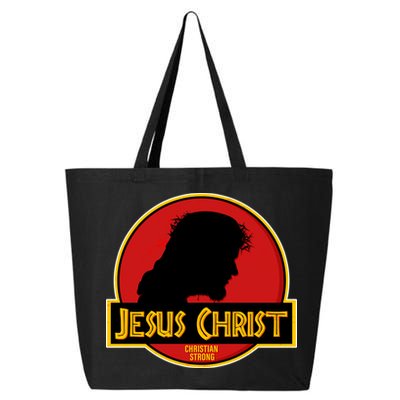 Jurassic Jesus Christ Christian Faith 25L Jumbo Tote