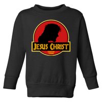 Jurassic Jesus Christ Christian Faith Toddler Sweatshirt