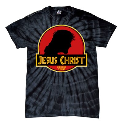 Jurassic Jesus Christ Christian Faith Tie-Dye T-Shirt