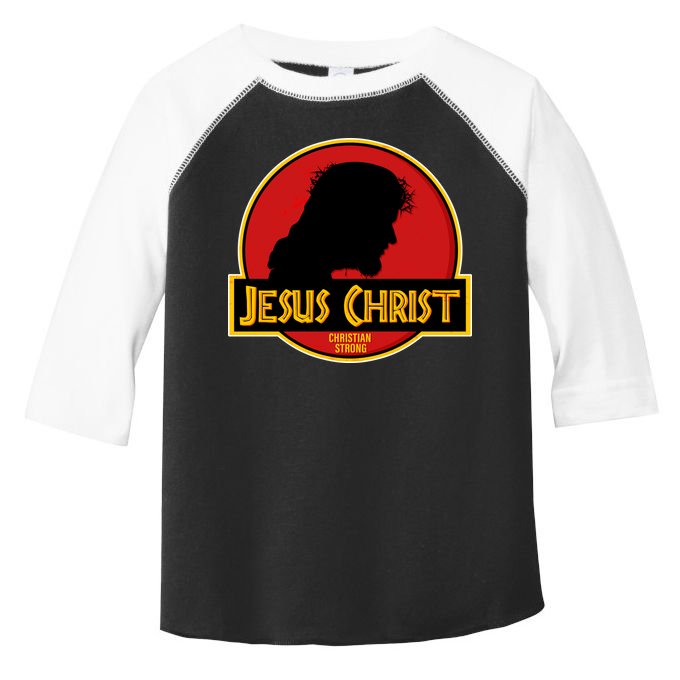 Jurassic Jesus Christ Christian Faith Toddler Fine Jersey T-Shirt