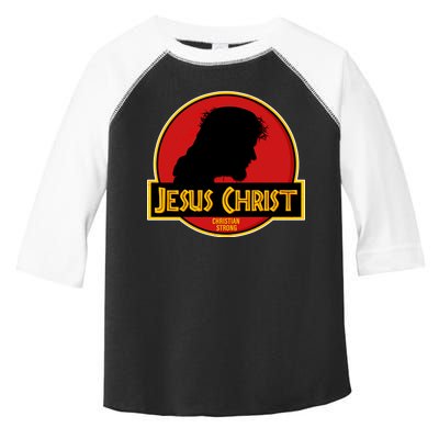 Jurassic Jesus Christ Christian Faith Toddler Fine Jersey T-Shirt