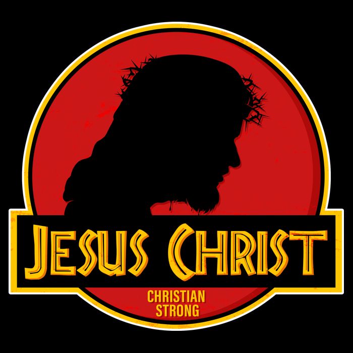 Jurassic Jesus Christ Christian Faith Tank Top