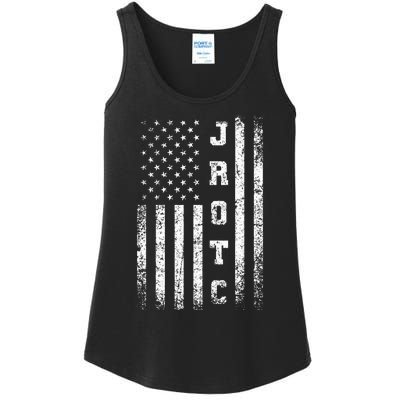 Jrotc United States Junior Rotc American Flag Cool Ladies Essential Tank