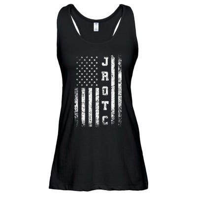 Jrotc United States Junior Rotc American Flag Cool Ladies Essential Flowy Tank