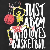 Just A Boy Who Loves Basketball Skeleton Adult Drive Performance Visor