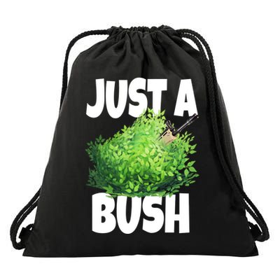Just A Bush Camper Gamers Drawstring Bag
