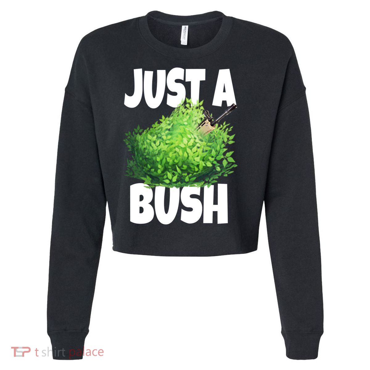Just A Bush Camper Gamers Cropped Pullover Crew