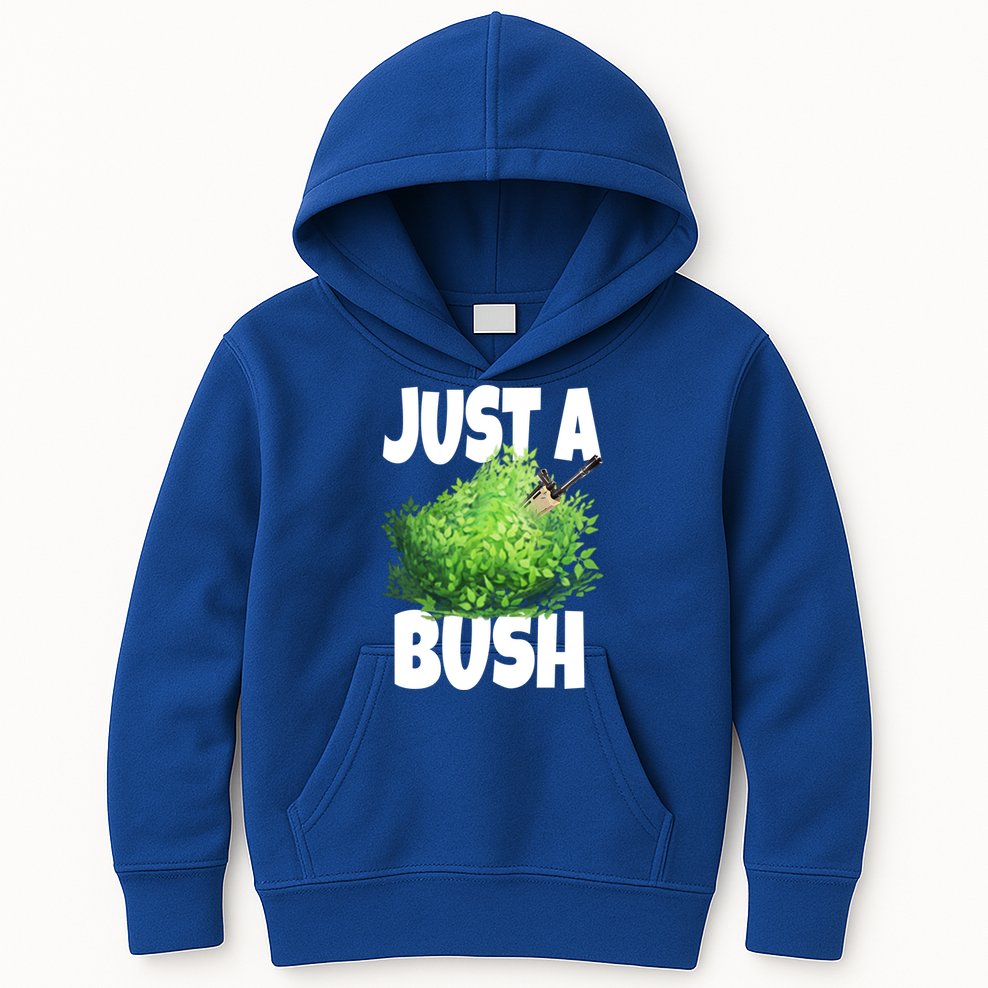 Just A Bush Camper Gamers Kids Hoodie