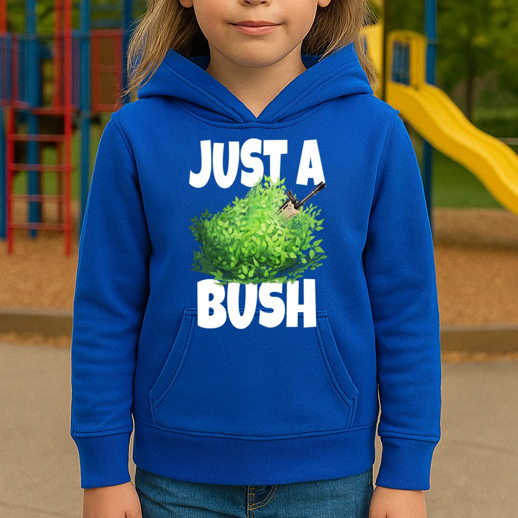 Just A Bush Camper Gamers Kids Hoodie
