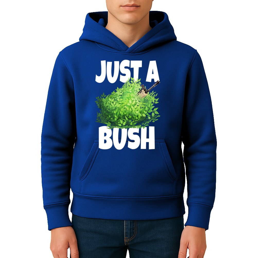 Just A Bush Camper Gamers Kids Hoodie