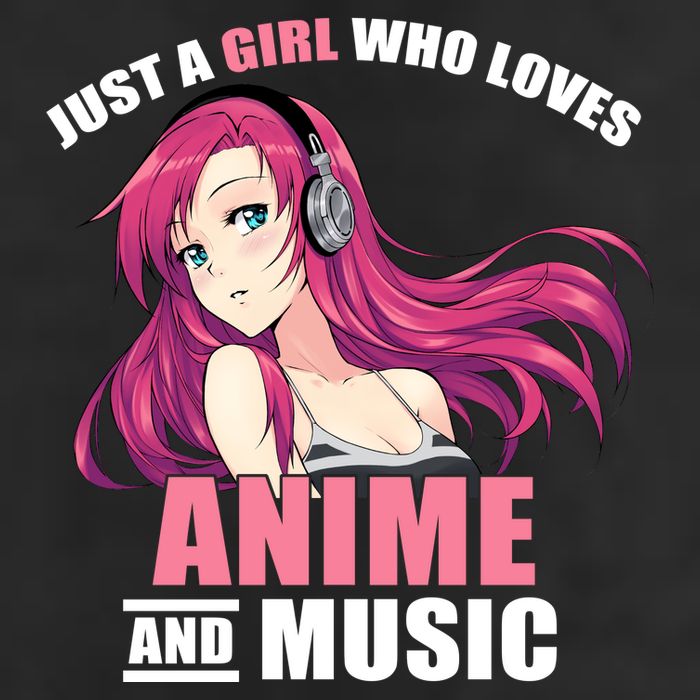Just A Girl Who Like Anime And Music Funny Anime 11oz C Handle Ceramic Mug