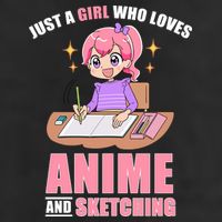 Just A Girl Who Loves Anime And Sketching Cool Comfort Performance Bucket Hat