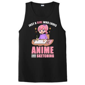 Just A Girl Who Loves Anime And Sketching PosiCharge Competitor Tank