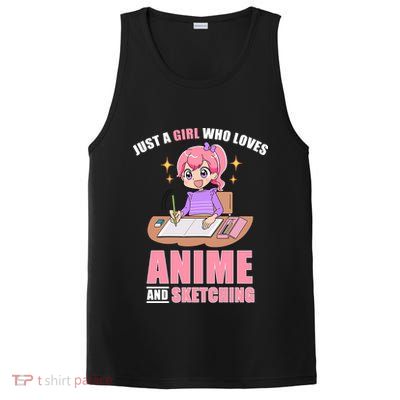 Just A Girl Who Loves Anime And Sketching PosiCharge Competitor Tank