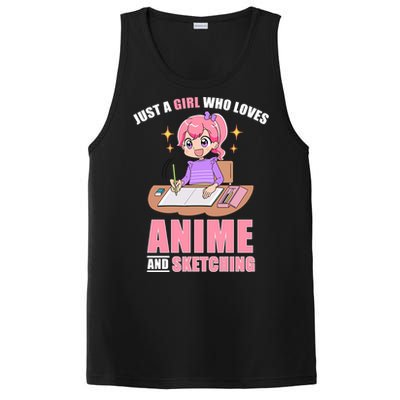 Just A Girl Who Loves Anime And Sketching PosiCharge Competitor Tank