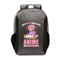 Just A Girl Who Loves Anime And Sketching Vector Backpack