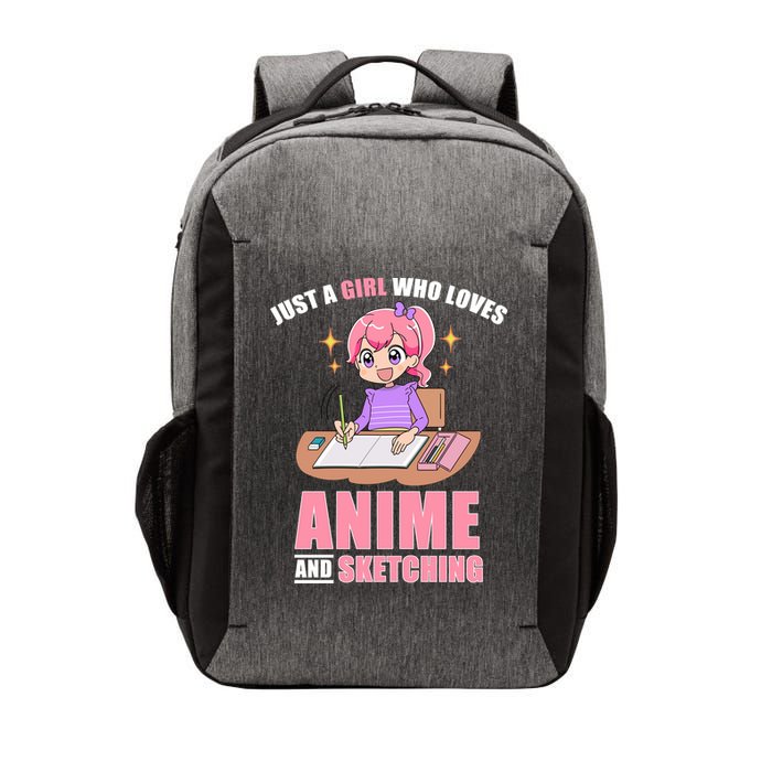 Just A Girl Who Loves Anime And Sketching Vector Backpack