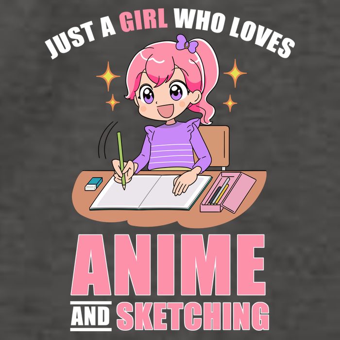 Just A Girl Who Loves Anime And Sketching Vector Backpack