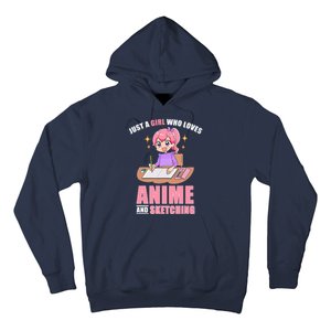 Just A Girl Who Loves Anime And Sketching Hoodie