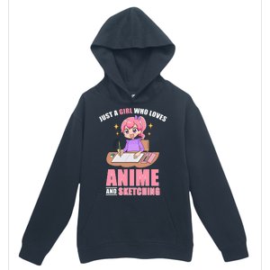 Just A Girl Who Loves Anime And Sketching Urban Pullover Hoodie