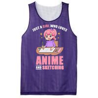 Just A Girl Who Loves Anime And Sketching Mesh Reversible Basketball Jersey Tank