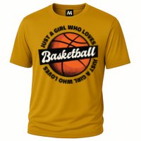 Just A Girl Who Loves Basketball Cooling Performance Crew T-Shirt