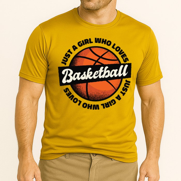 Just A Girl Who Loves Basketball Cooling Performance Crew T-Shirt