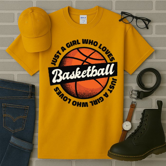 Just A Girl Who Loves Basketball Tall T-Shirt