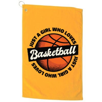 Just A Girl Who Loves Basketball Golf Towel