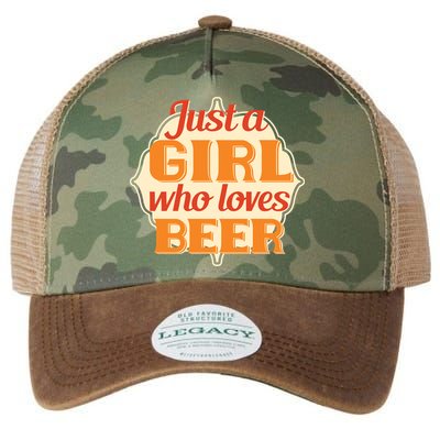Just A Girl Who Loves Beer Legacy Tie Dye Trucker Hat