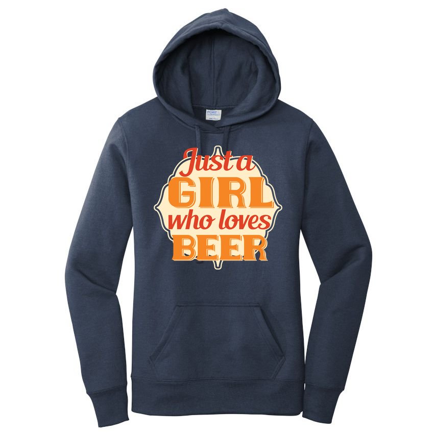 Just A Girl Who Loves Beer Women's Pullover Hoodie