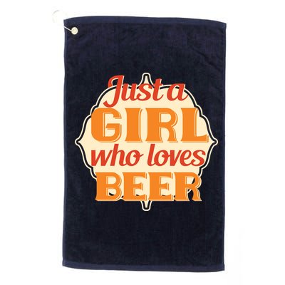 Just A Girl Who Loves Beer Golf Towel