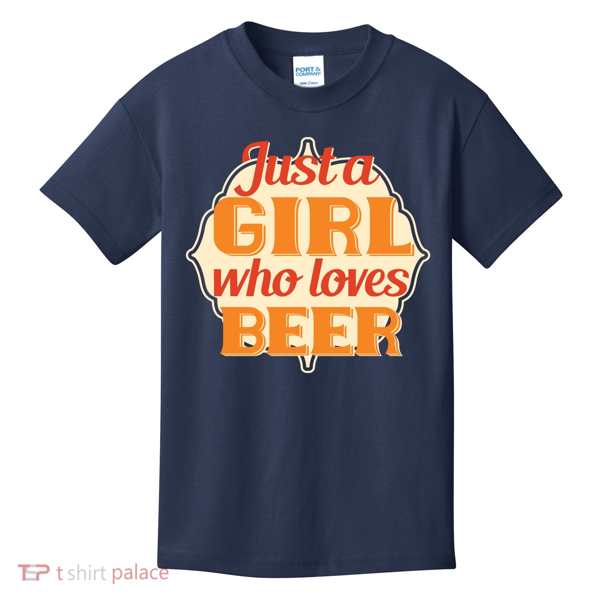 Just A Girl Who Loves Beer Kids T-Shirt