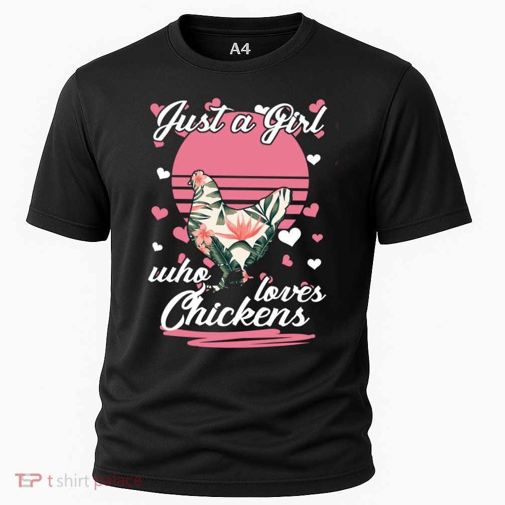 Just A Girl Who Loves Chickens Cooling Performance Crew T-Shirt
