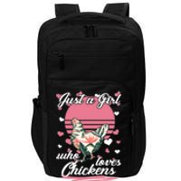 Just A Girl Who Loves Chickens Impact Tech Backpack