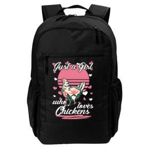 Just A Girl Who Loves Chickens Daily Commute Backpack